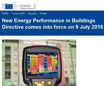 EU Building Energy Performance Directive and fire risks