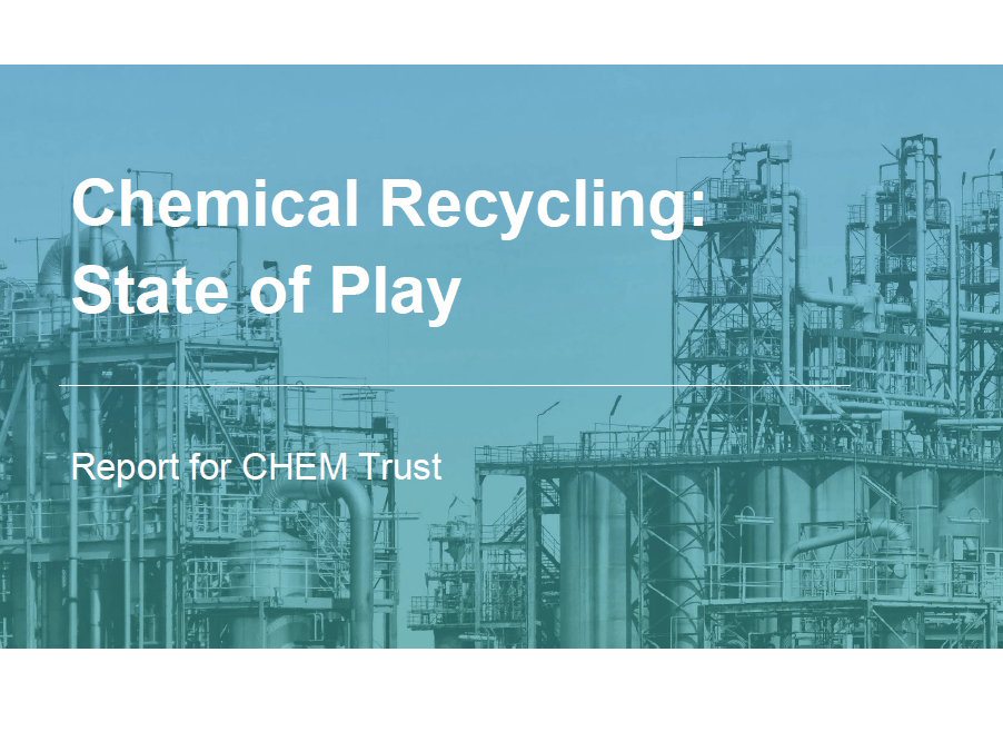NGO report on chemical plastics recycling
