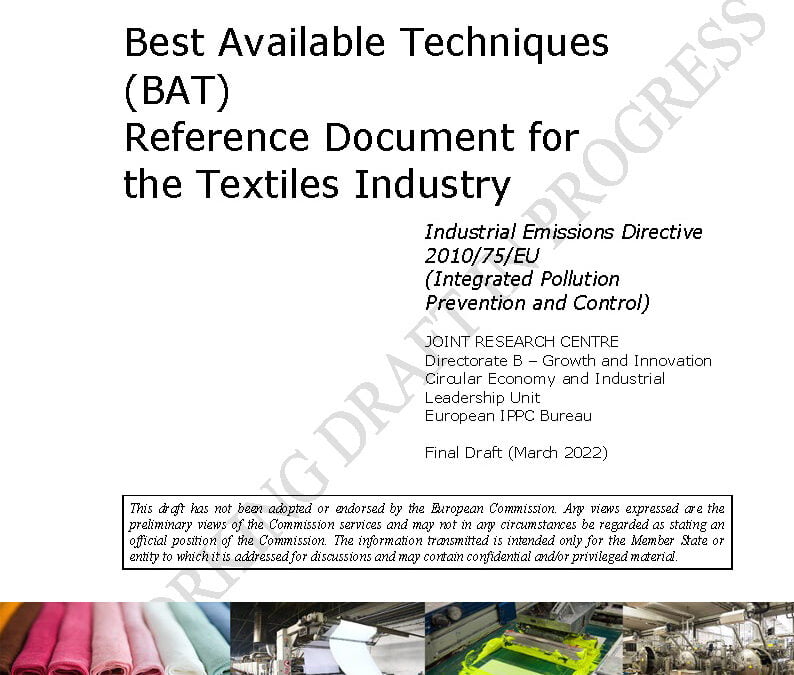 EU textiles industry BAT regulatory update