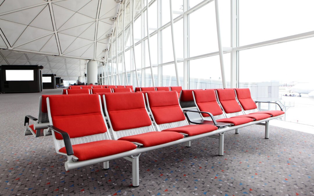 Polymeric P FR selected for airport seating