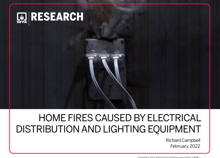 Home fires caused by electrical equipment