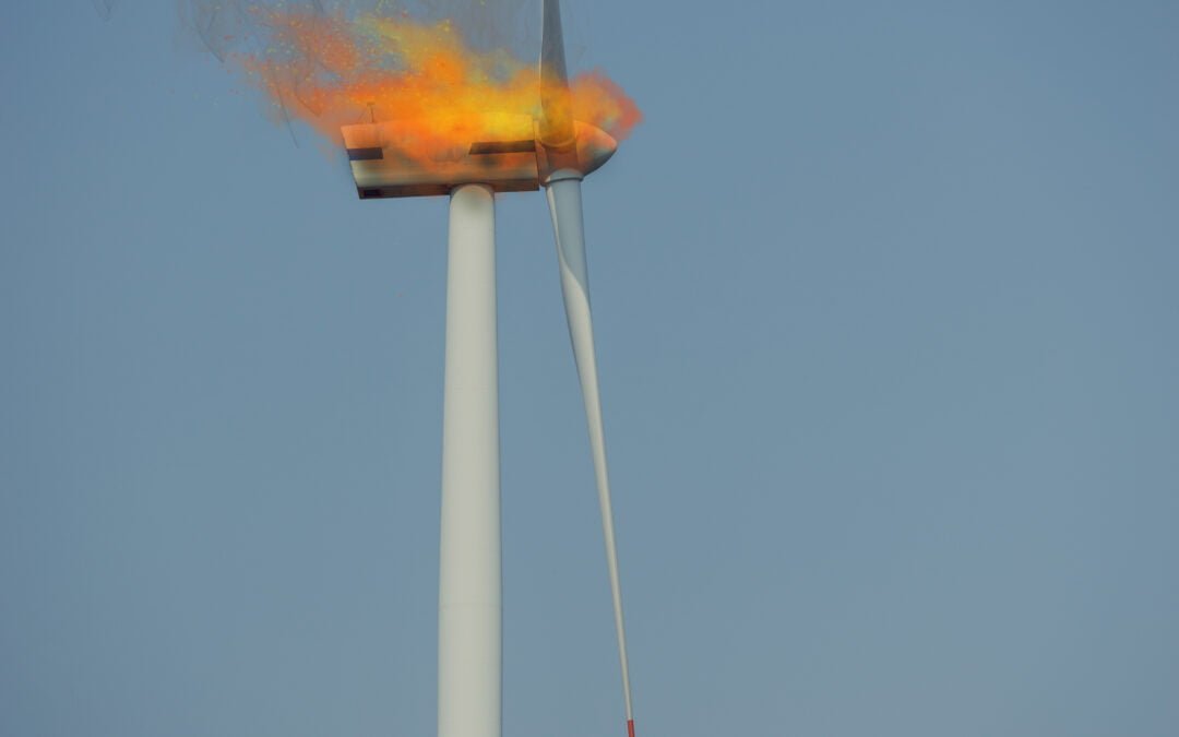Absence of fire standards for wind turbines