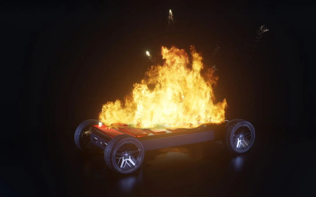 Fire risks of lithium ion battery electrolytes