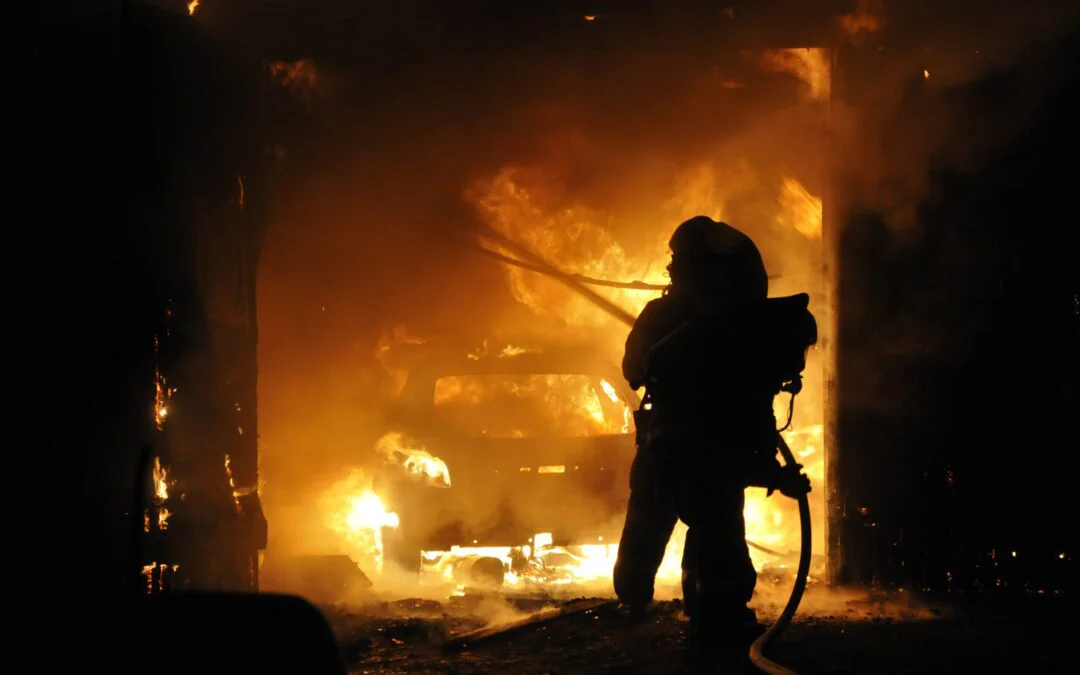 Testing heat release from car fires