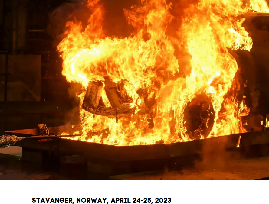 Hazards of EVs in car parks and fire-fighting
