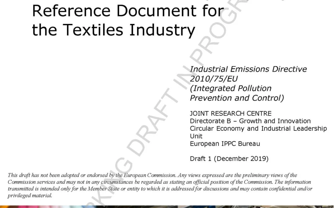 EU textiles BREF open for comment