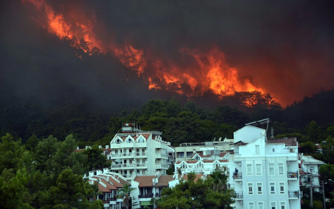 Increasing threat of wildfires