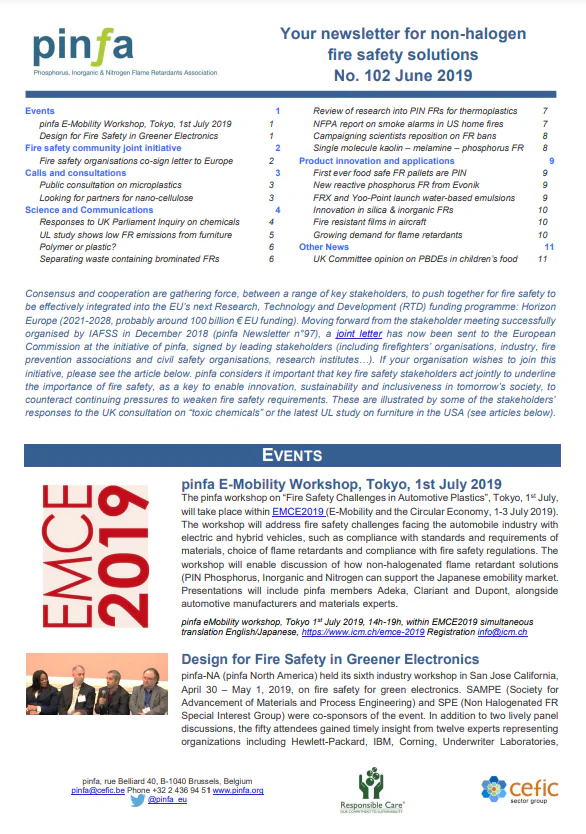 Pinfa Newsletter – Issue 102 – June 2019