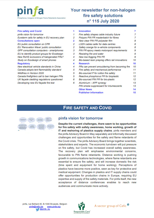 Pinfa Newsletter – Issue 115 – July 2020