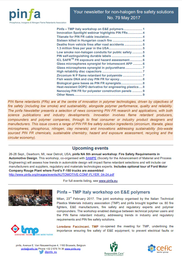 Pinfa Newsletter – Issue no79 – May 2017