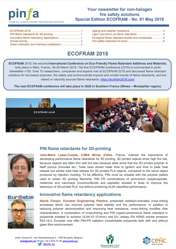 Pinfa Newsletter – Issue 91 – May 2018