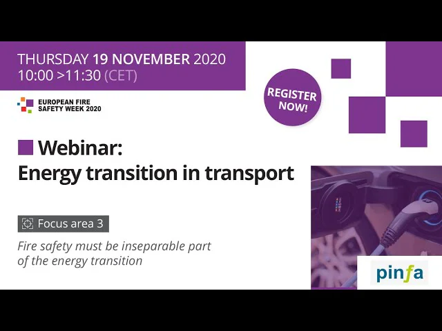 Webinar Energy Transition in Transport (European Fire Safety Week)