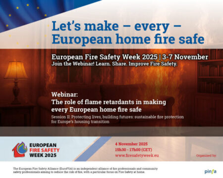 Pinfa-European Fire Safety Week : 'Protecting Lives, Building Futures: Sustainable Fire Protection for Europe's Housing Transition'