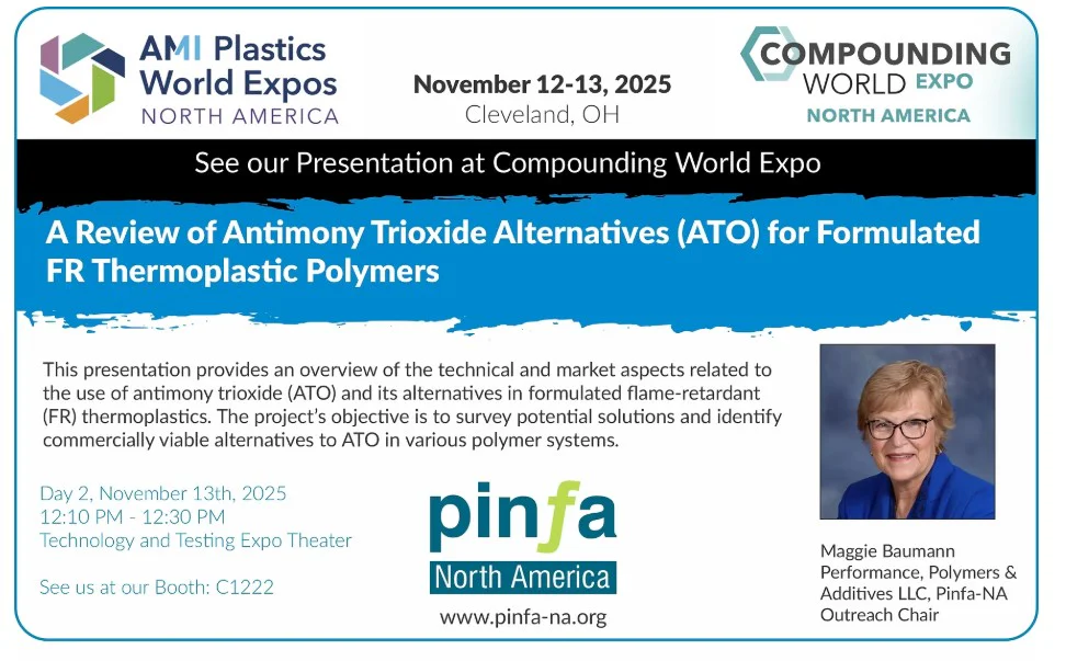 Alternatives to ATO, pinfa-NA at Compounding World Expo