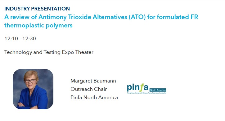 Alternatives to ATO, pinfa-NA at Compounding World Expo