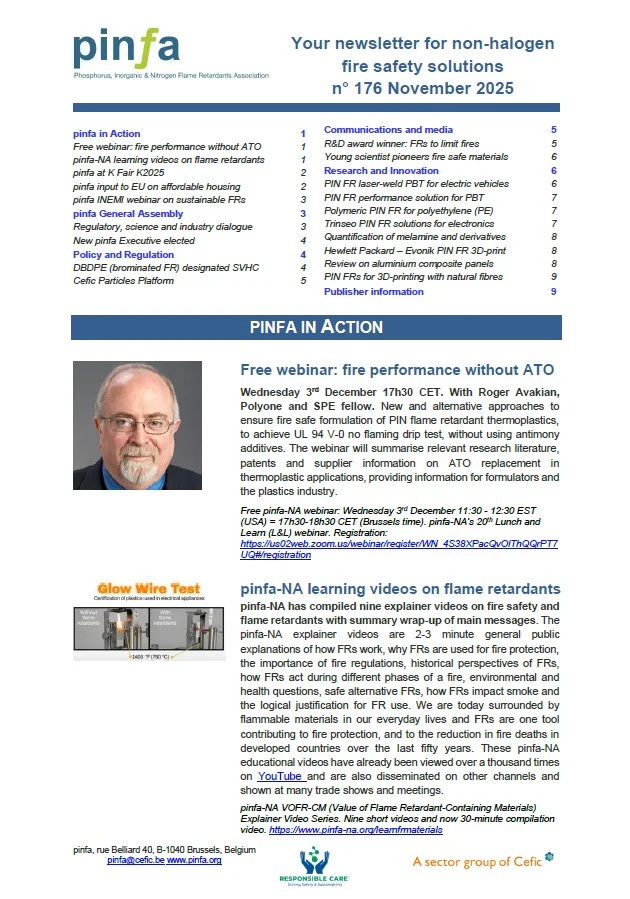 Pinfa Newsletter – Issue 176 – November 2025