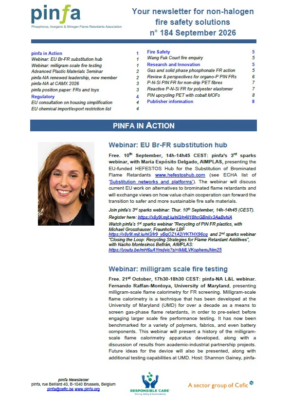Pinfa Newsletter – Issue 184 – September 2026