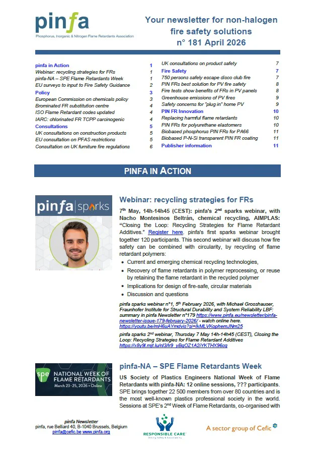 Pinfa Newsletter – Issue 181 – April 2026