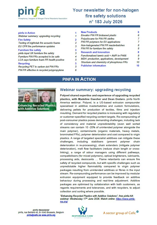 Pinfa Newsletter – Issue 183 – July 2026